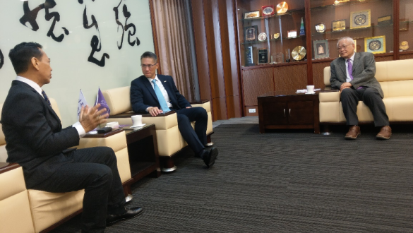 The Vice President of National Academy of Science and Technology, Philippines Visited the WISE Center of NTHU to Reinforce the Mutual Collaboration on Net Zero Emission圖