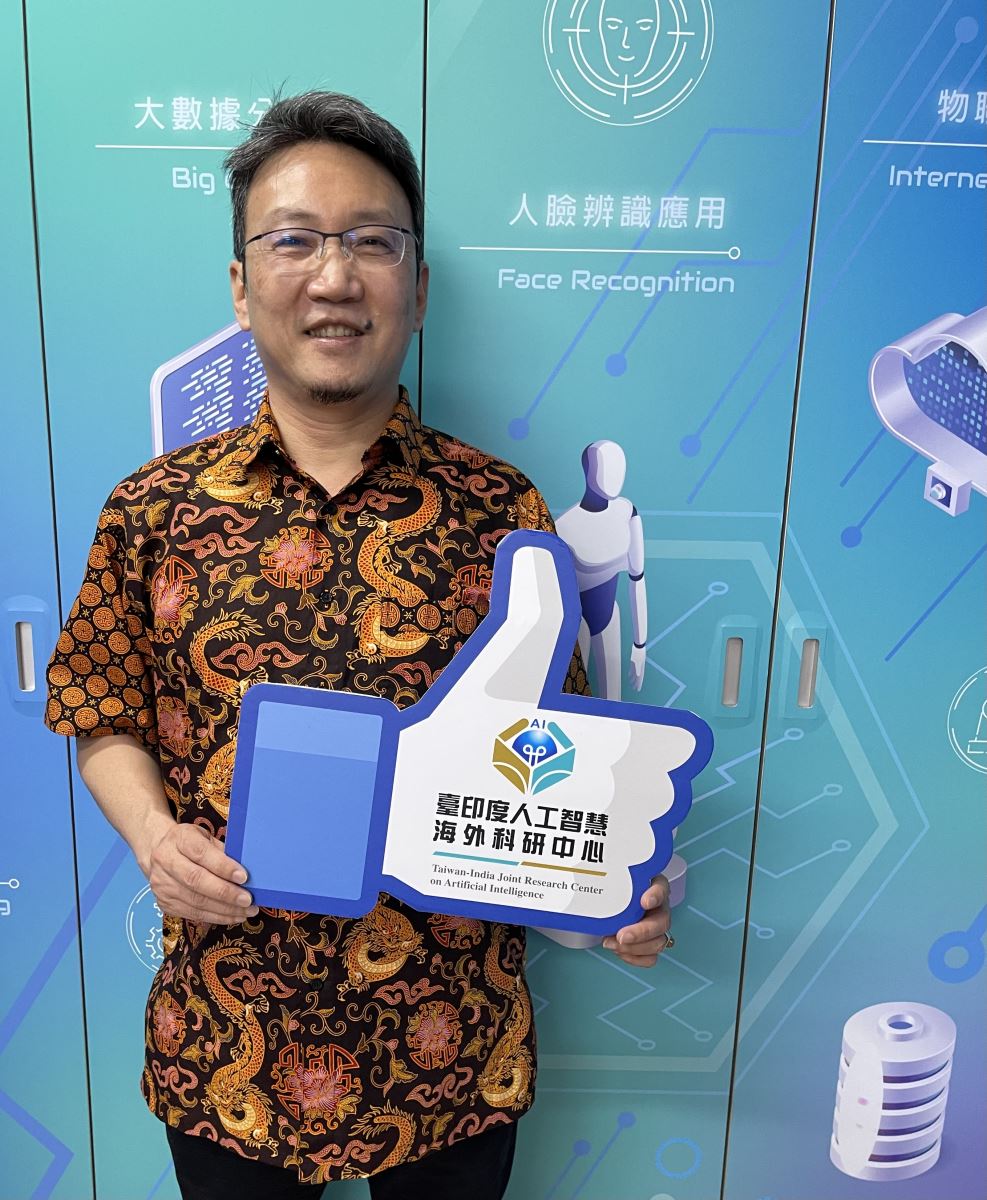 圖二：國立中正大學臺印度人工智慧海外科研中心共同主持人熊博安教授（林珮霖攝）