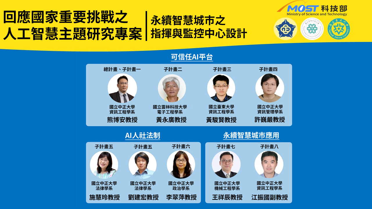 圖四：計畫團隊組織圖（國立中正大學提供）