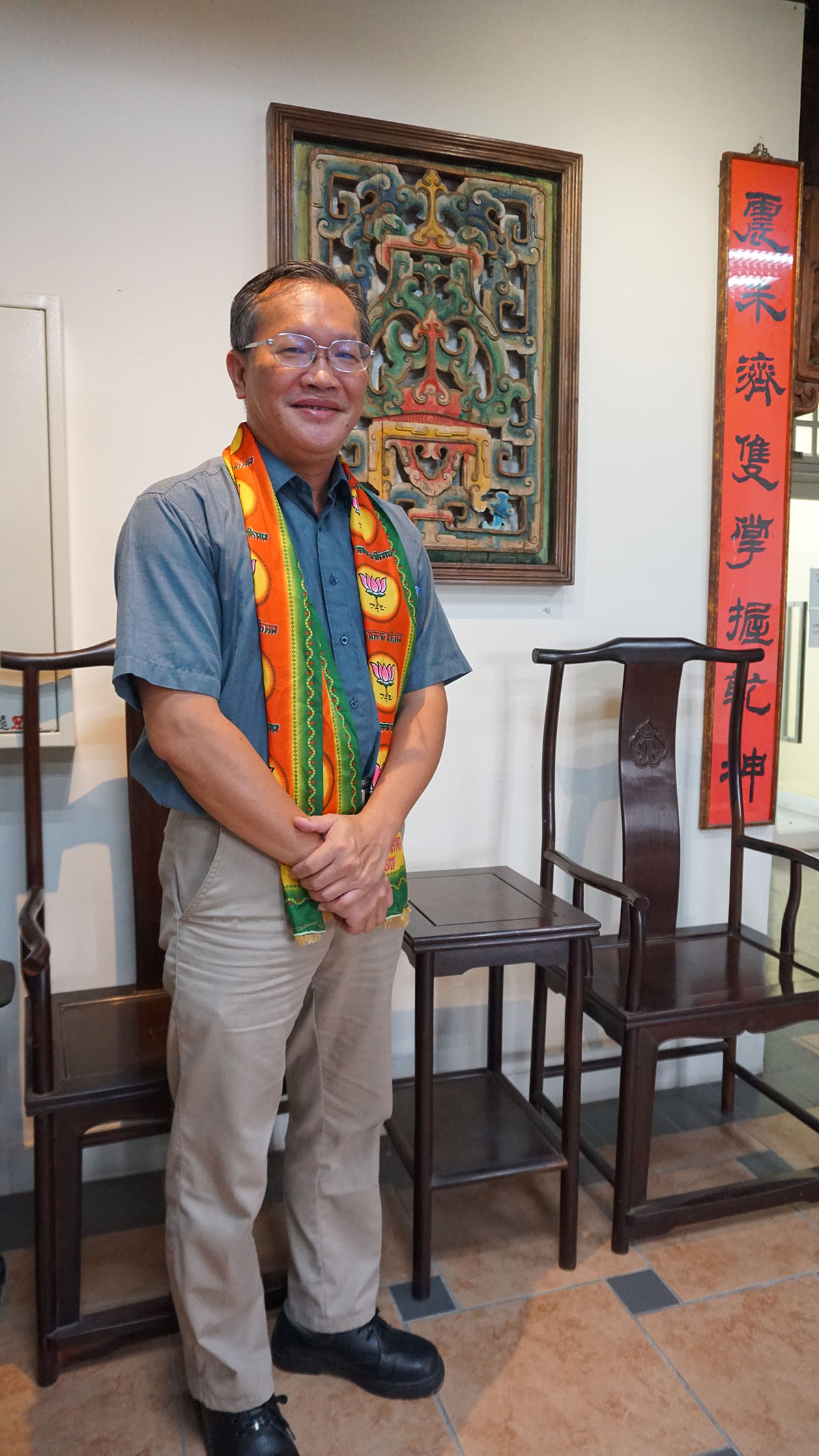 圖 1：方老師強調印度是「以人為本」最佳的實踐場域（林珮霖攝）