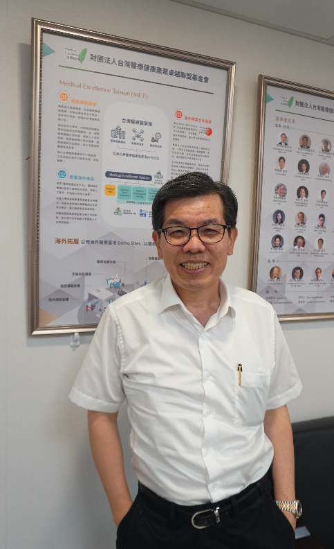 圖 1：吳明彥執行長於 MET 辦公室（林珮霖攝）