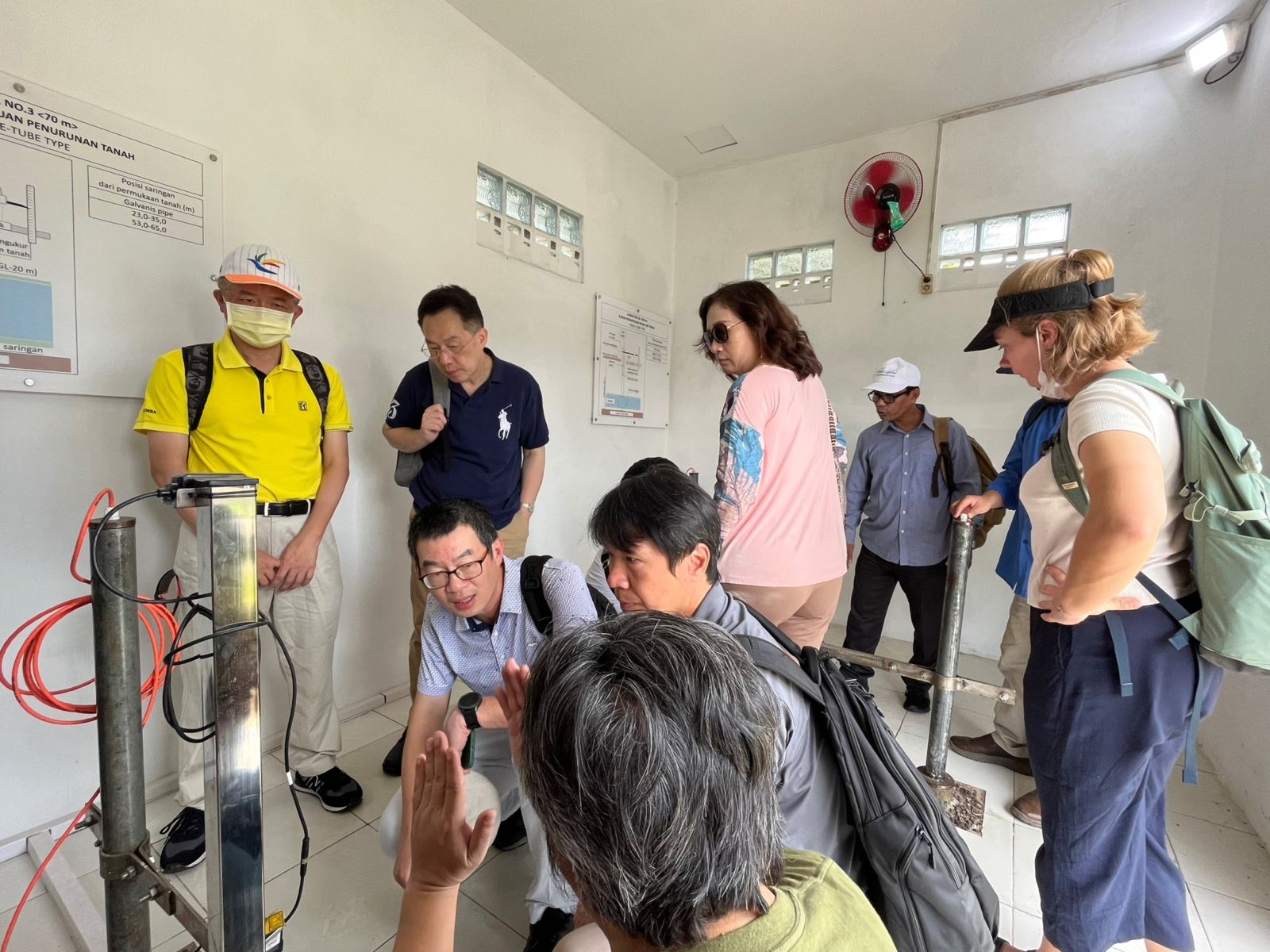 圖 2：參觀雅加達 Muara Baru 地層下陷觀測站