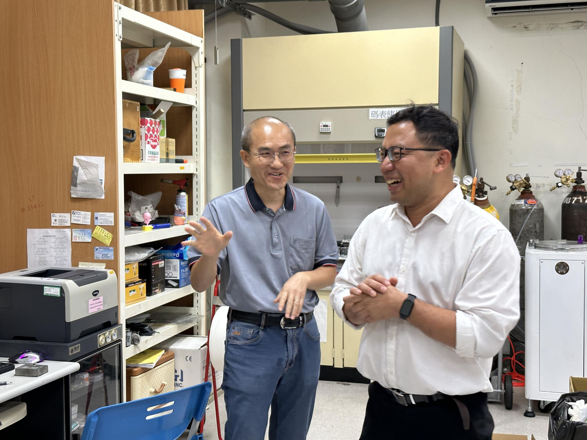 臺北科技大學 (臺北科大) 與機械工程系／機電工程研究所的王家昌教授會面