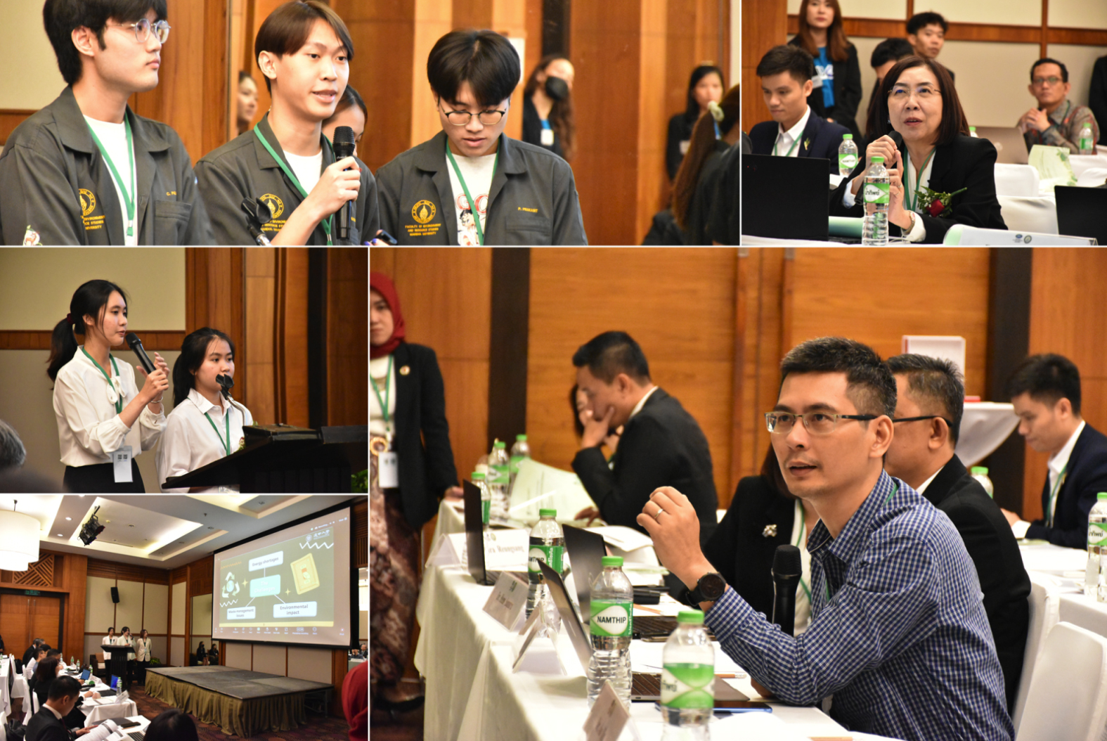 圖一：9 月 18 日以技術解決方案－綠色能源技術賦能淨零能源轉型為主題挑戰，決賽隊伍口頭簡報後，評審提問及團隊答辯。