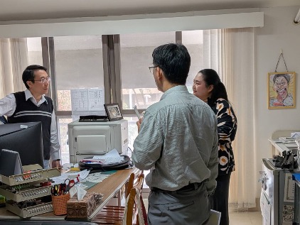 圖 3：KMITL 拜會成大醫工系主任莊漢聲教授