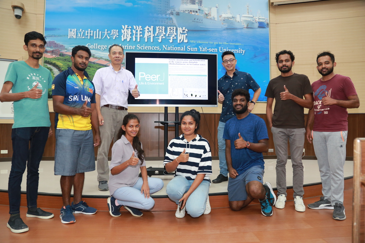 臺斯合作保育「藍碳」　中山大學發現全球首例鹽草屬海草雜交的圖片